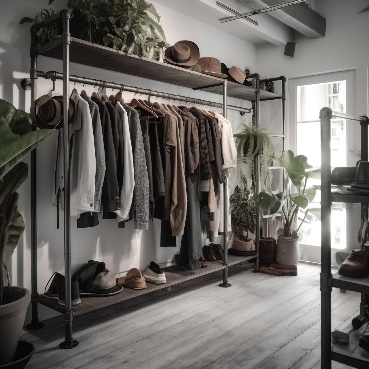 Mühelose Eleganz: Erhöhen Sie Ihren Kleiderschrank mit Metallrohr-Garderobenschienen