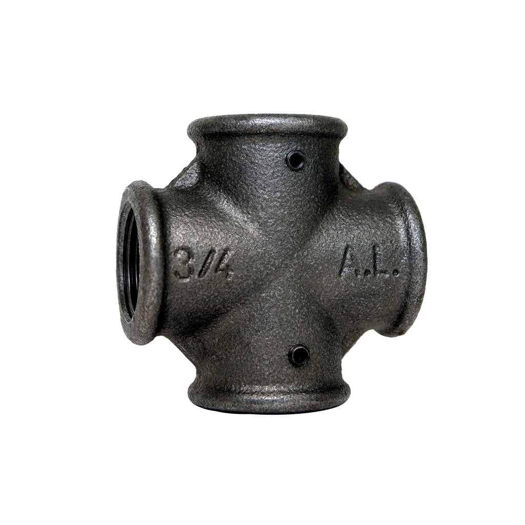 Kreuz mit Madenschrauben 3/4 Zoll
