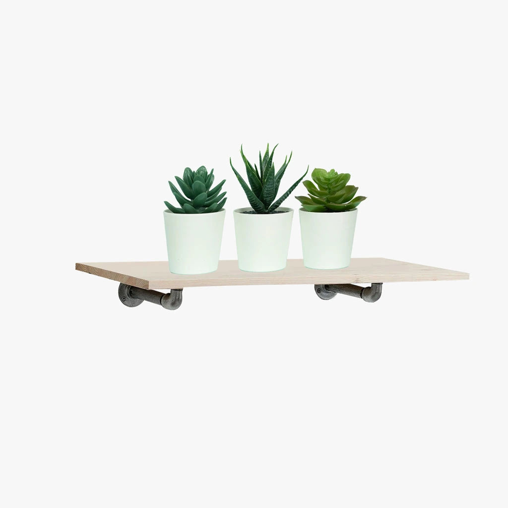 urb.style Willy elegantes Wandregal mit drei Pflanzen